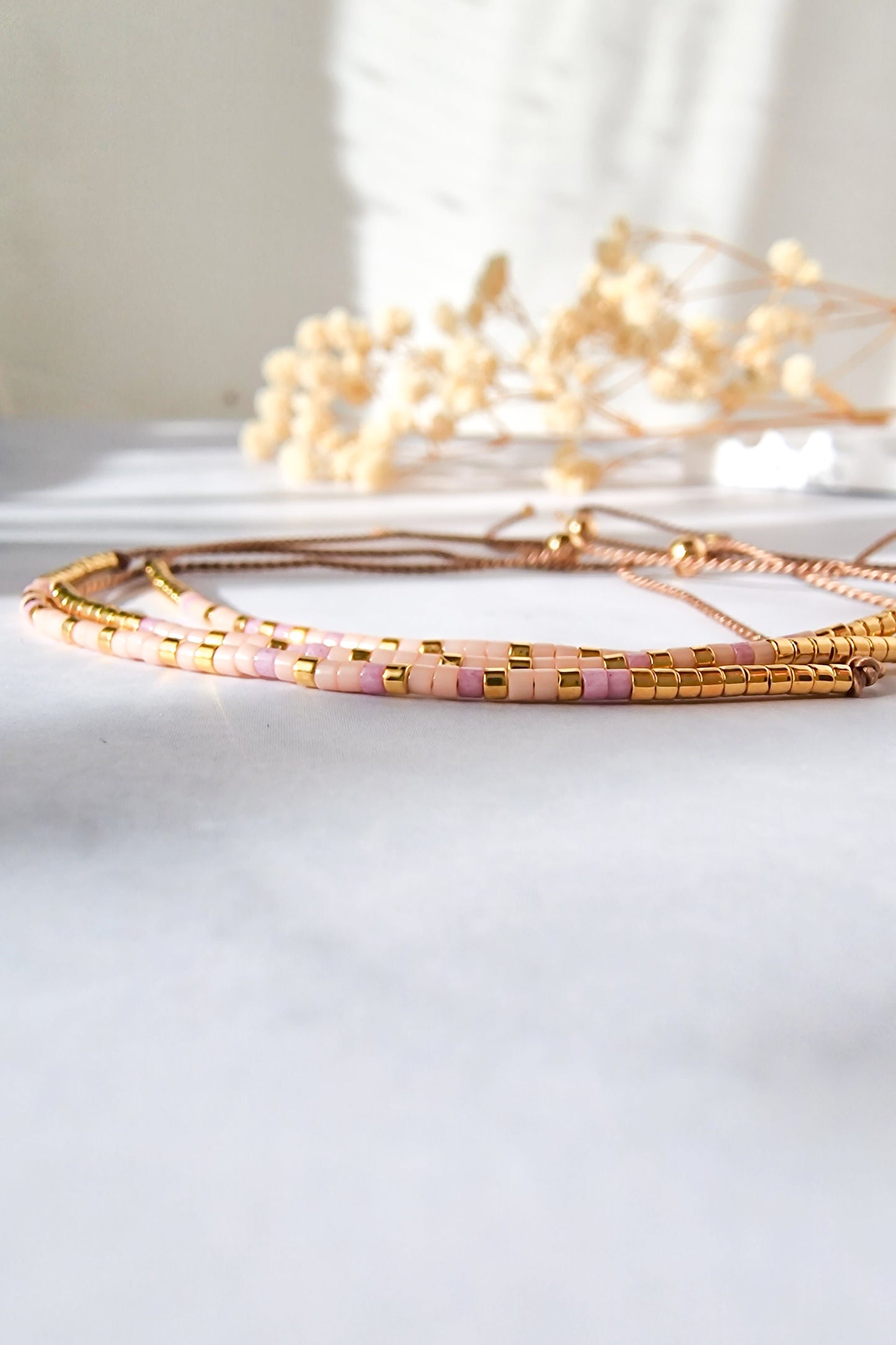 Custom Morse Code Silk Cord Bracelet