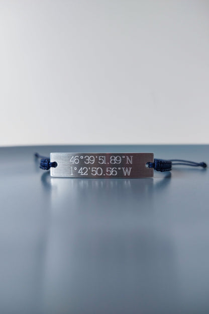 Set of 2 Matching Personalized Bracelets for Couples, Best Friends