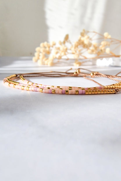 Custom Morse Code Silk Cord Bracelet
