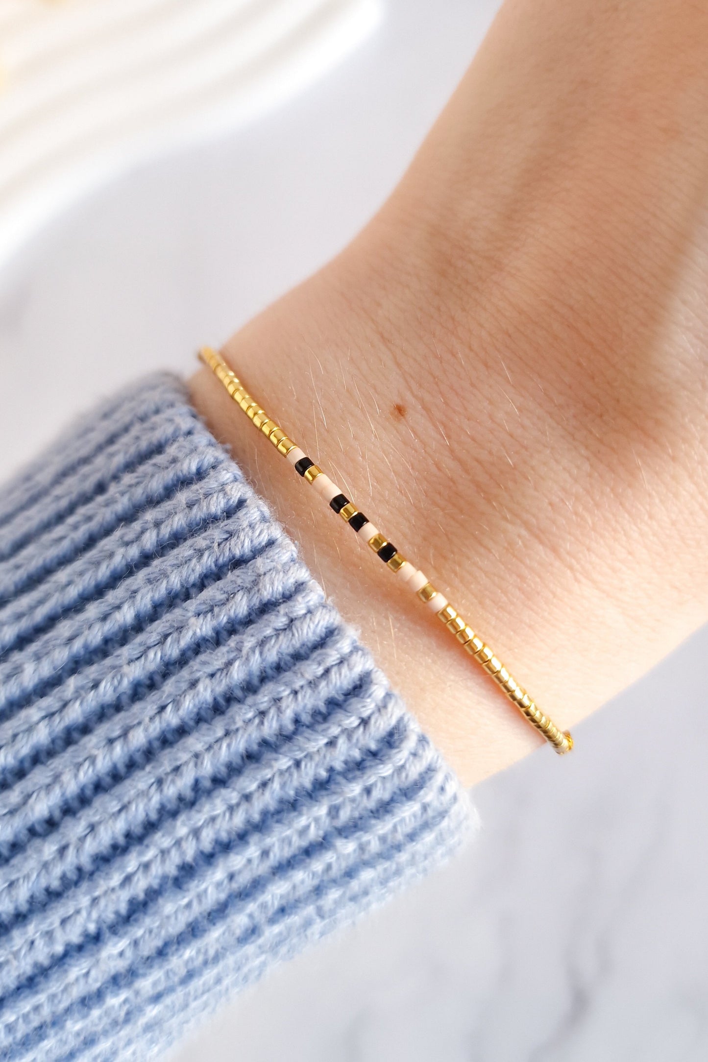 Auntie Morse Code Bracelet