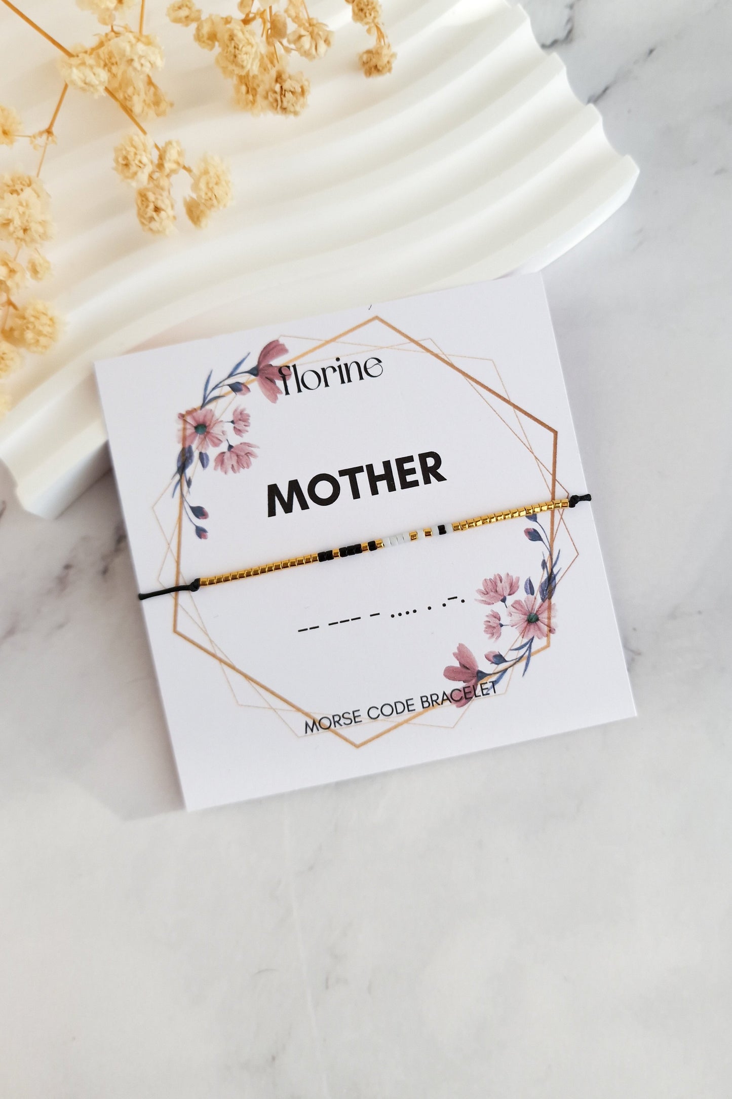 Mother Morse Code Bracelet