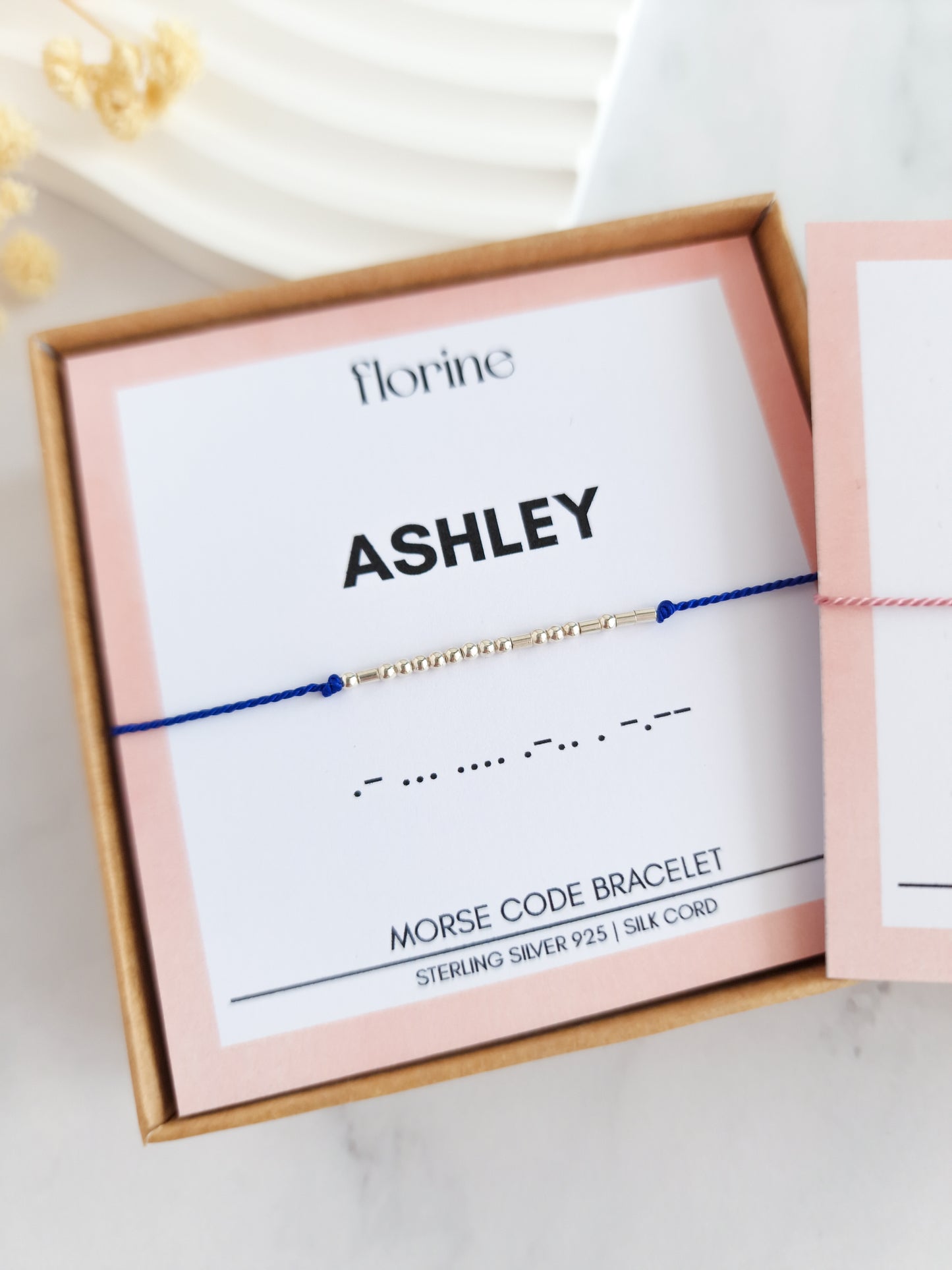 Set of 2 Personalized Name Morse Code Bracelets